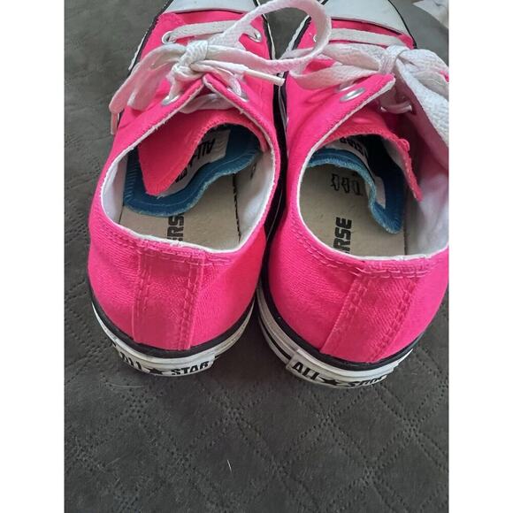 Converse Chuck Taylor All Star Neon Pink Sneakers Women Sz 6 Double Tongue - Picture 5 of 7